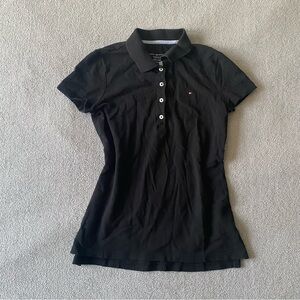 TOMMY HILFIGER Black Classic-Fit Button Down Polo Shirt